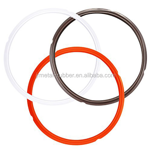 Pressure Cooker Sealing Ring Food Grade Silicone Fits 3/4 or 5/6 Quart Gasket Accessories Replace for Instant Pot Pack of 3