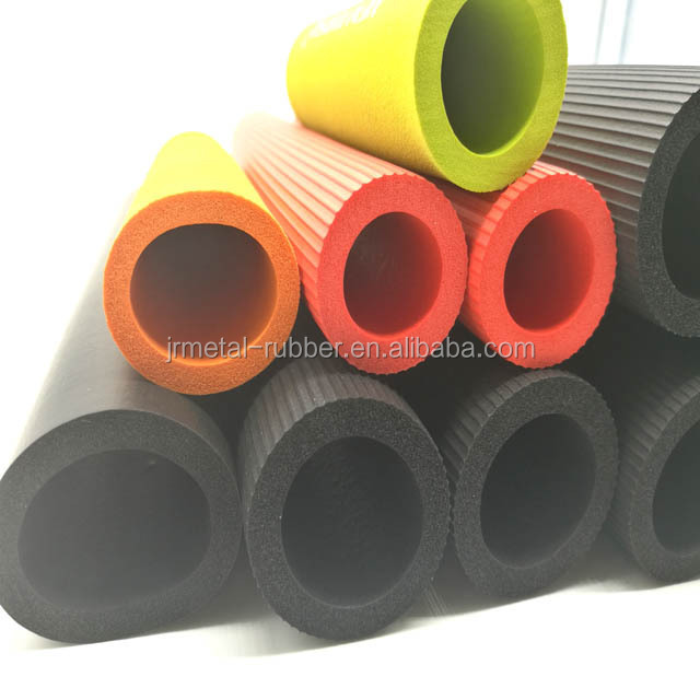 pre slit colored soft flexible rubber foam tubing with thin wall for skating rinks