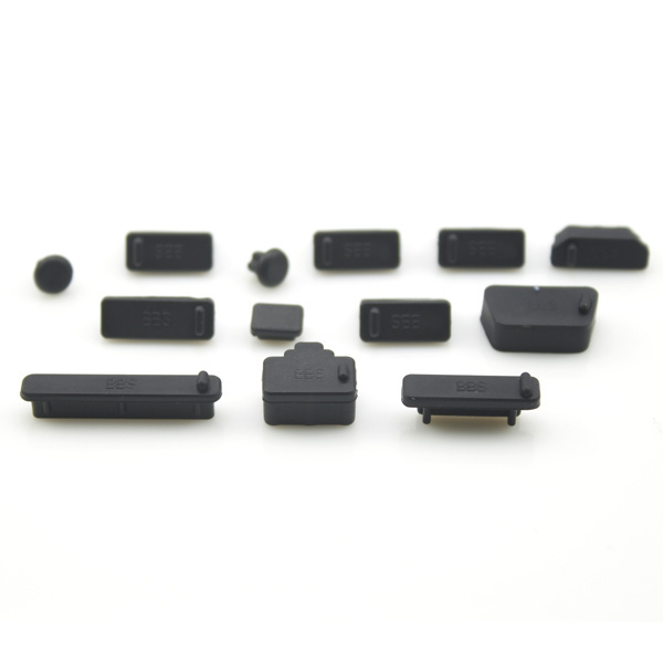 Customized usb waterproof cap silicone rubber hole plugs for laptop