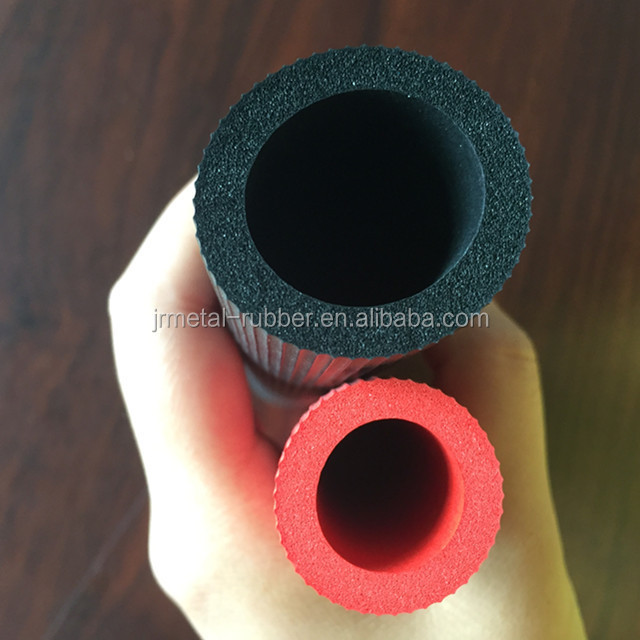 pre slit colored soft flexible rubber foam tubing with thin wall for skating rinks