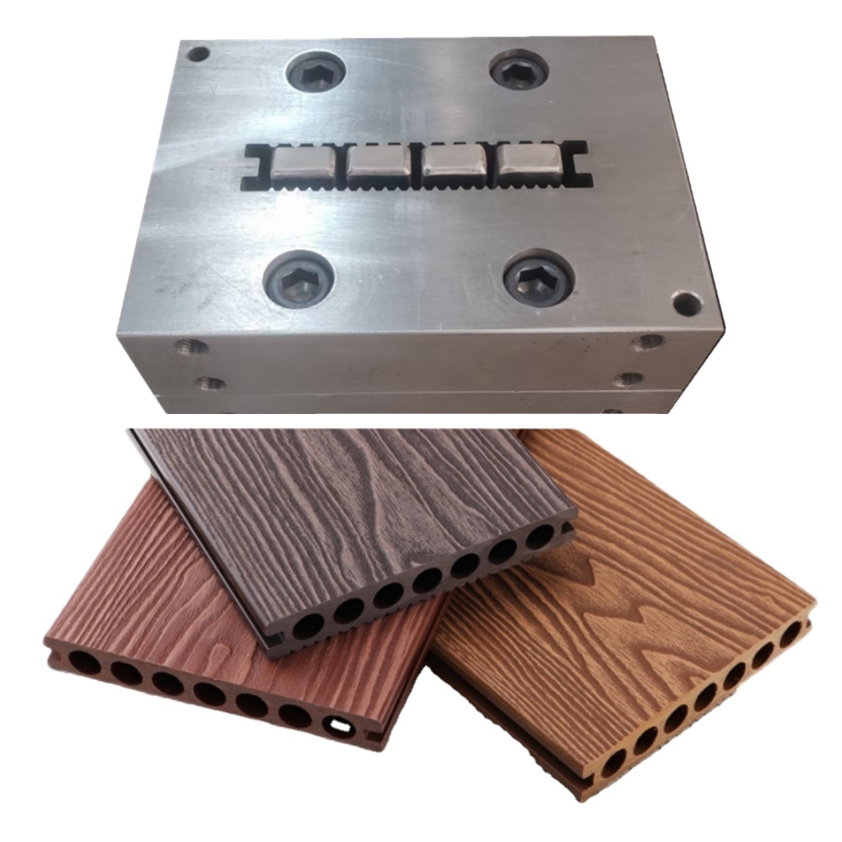 Wpc Wall Fluted Louver Great Wall Panel Die Head Mould Wood Plastic Composite Coextrusion Mold