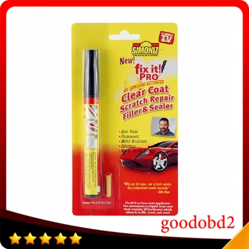 Wholesales UV-Sunlight Activated Clear Coat Applicator Fix It Pro Clear Car Scratch Repair Remover Pen