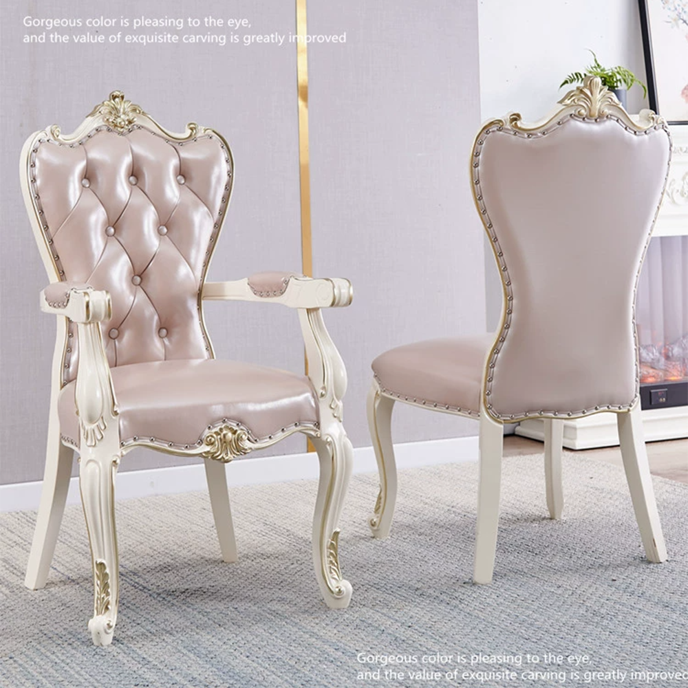 King And Queen High Back Leather Gold Throne Chairs Royal Luxury Wedding Chair For Groom And Bride