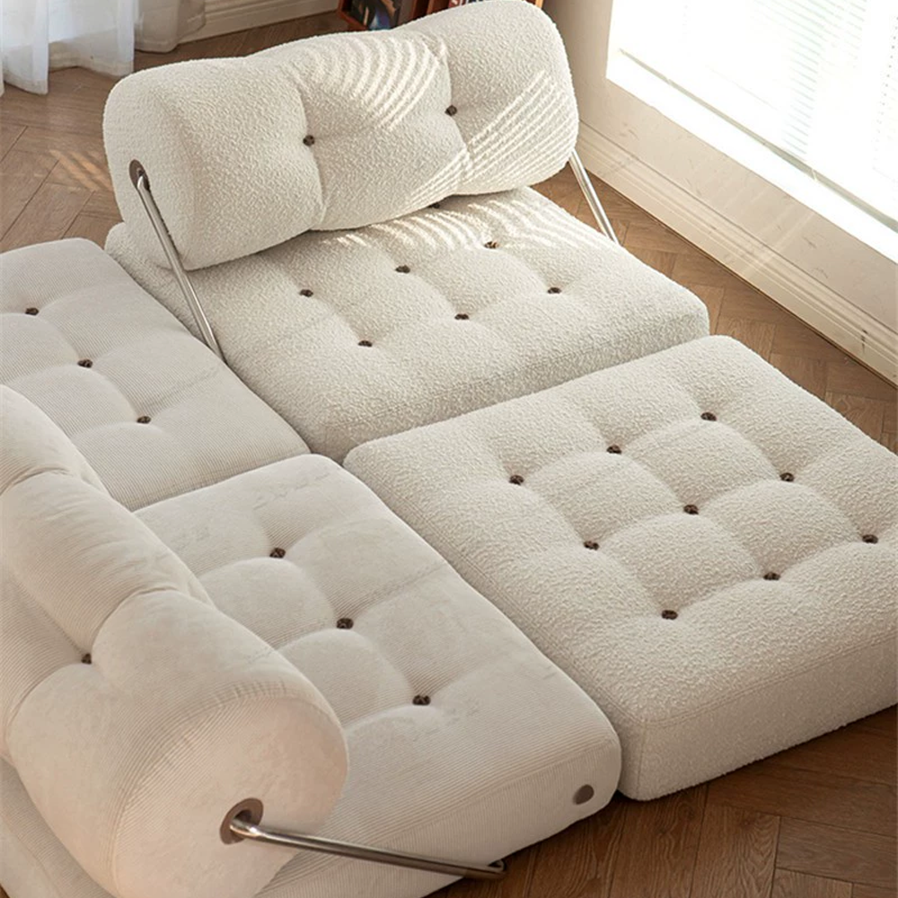 Nordic customized Sectional sofa With Ottoman Modular Combination Velvet Modular Sofas sleeper Couch