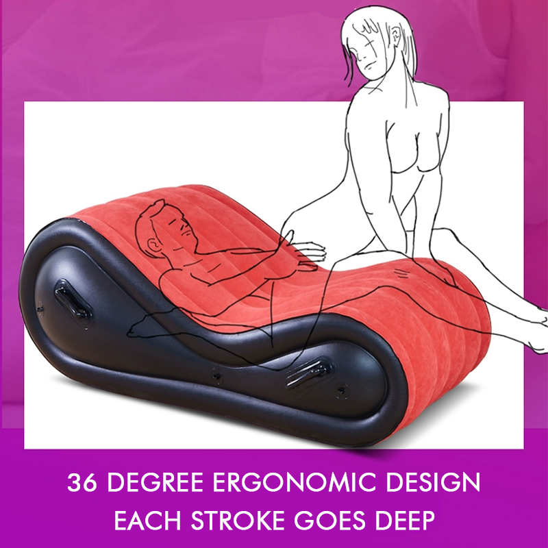 Inflatable Air Sofa For Adult Couple Love Game Chair Beach Garden Outdoor Sex Furniture Foldable Couch Sex Toys For Woman So