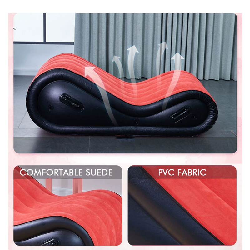 Sex Sofa Bed Pvc Sex Furniture Air Cushion Bdsm Sexy Chair For Couples Chaise Lounge Red Inflatable Large Sofas For Living Room