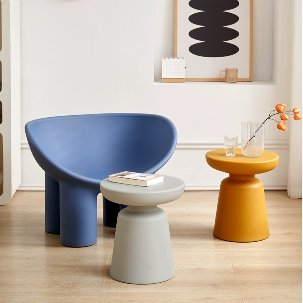 2023 Nordic new design Modern designer Colorful plastic Roly Poly living room chairs for Living Room Furniture stools