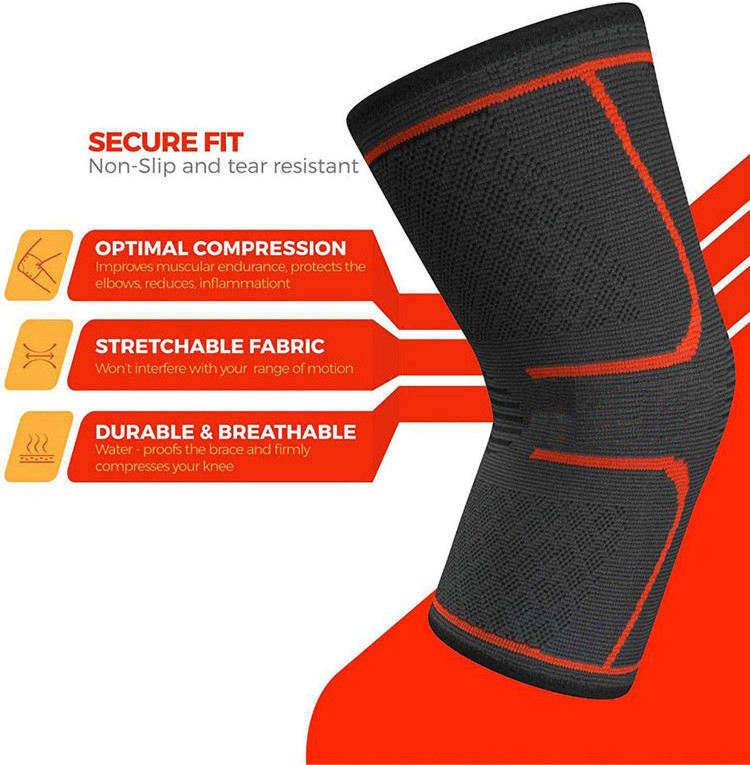 custom sports elbow leg  neoprene weightlifting Knee Brace Support Compression Sleeves 7mm Wraps Pads for Arthritis Running Pain