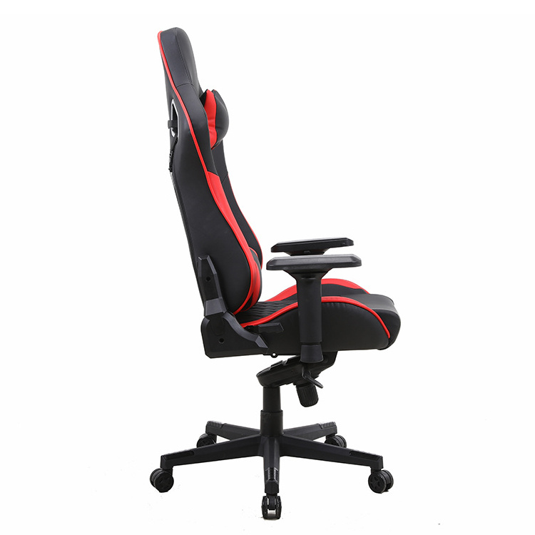 Classic Modern Revolving Computer Extreme Black Gaming Chair with Footrest Part