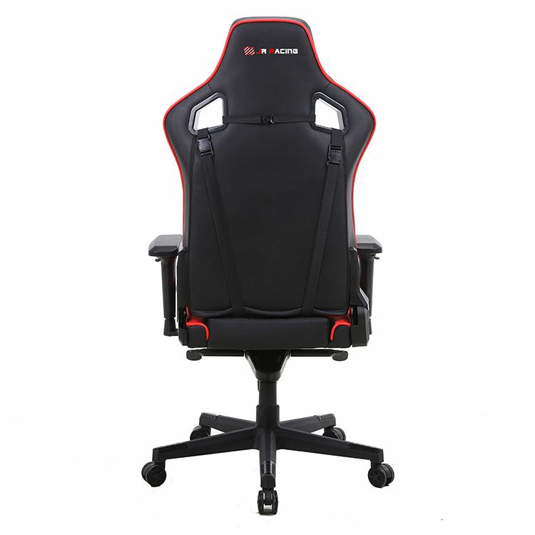 Classic Modern Revolving Computer Extreme Black Gaming Chair with Footrest Part