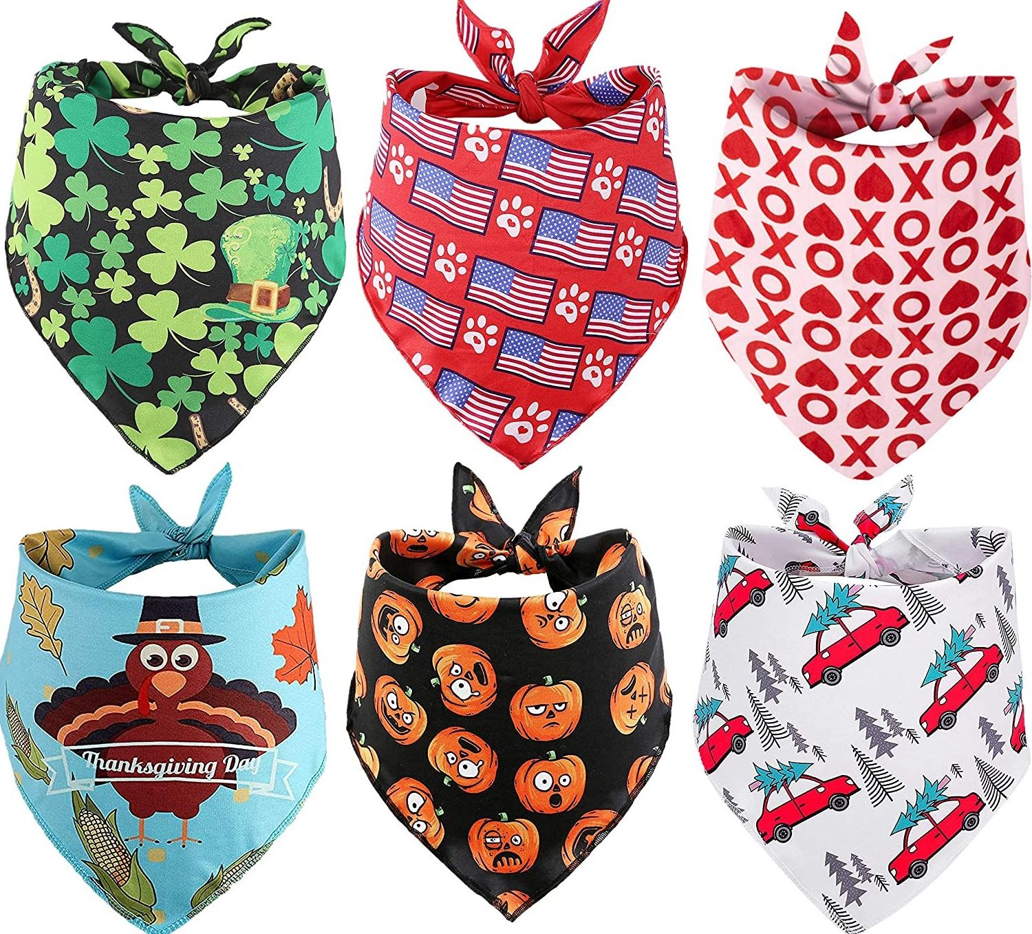 Custom digital printed design  cotton bandana Scarf handkerchief for different body types pet bandana