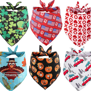 Custom digital printed design  cotton bandana Scarf handkerchief for different body types pet bandana