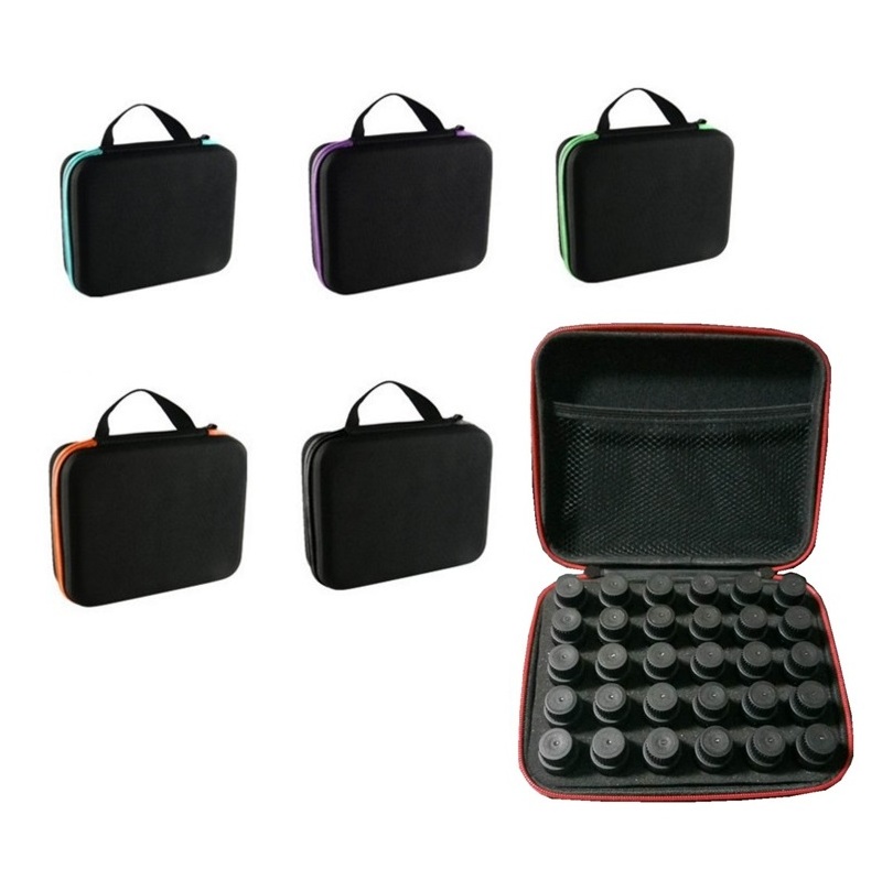 Travel Essential Oils hard EVA case fit for 30 bottles 10ml  essential oil carrying bag