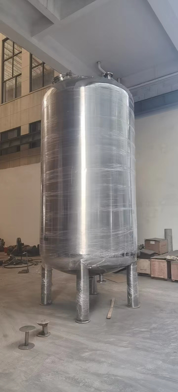 200-8000L Sanitary Food Grade Vertical Stainless Steel Water Cosmetic Chemical Pressure Vessel Storage Tank