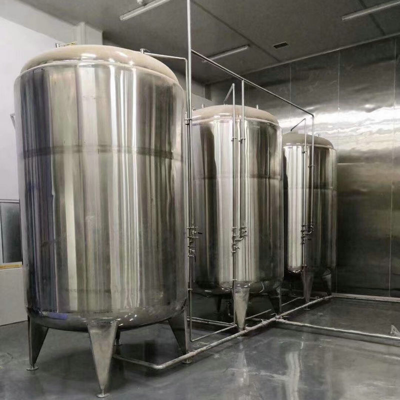 Stainless Steel With Manhole 10000 Liter Beer Storage Equipment Water Juice Chemical Oil Jacketed Storage Tanks