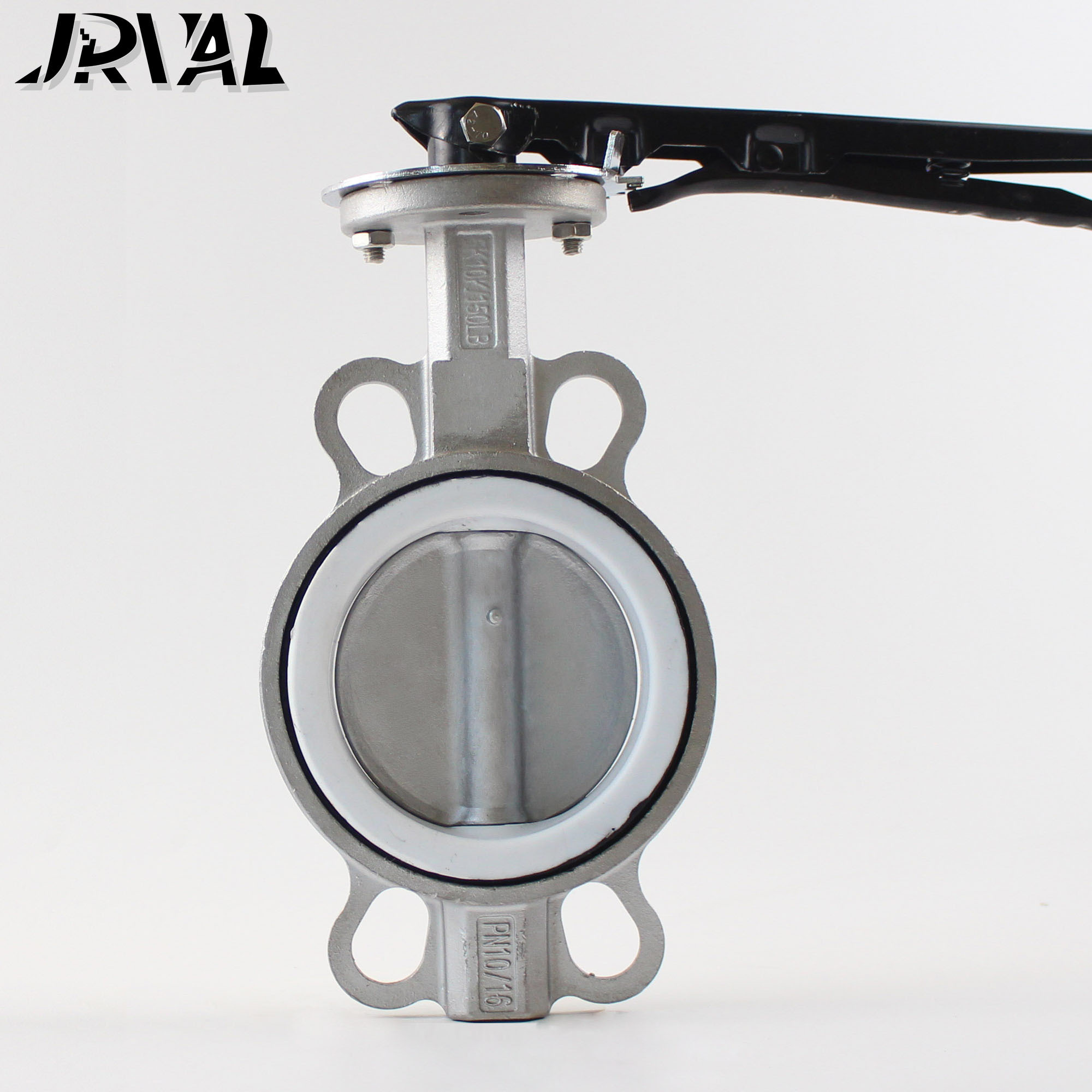 Manual Butterfly Valve Wafer Butterfly Valve Water Carton Box for Dust Pipe Stainless Steel General Oil Water Gas PTFE Seal