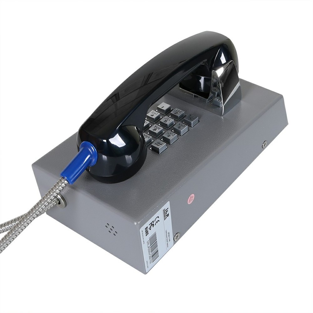 Phone line industrial telephone,Full keypad waterproof prison phones analogue telephone