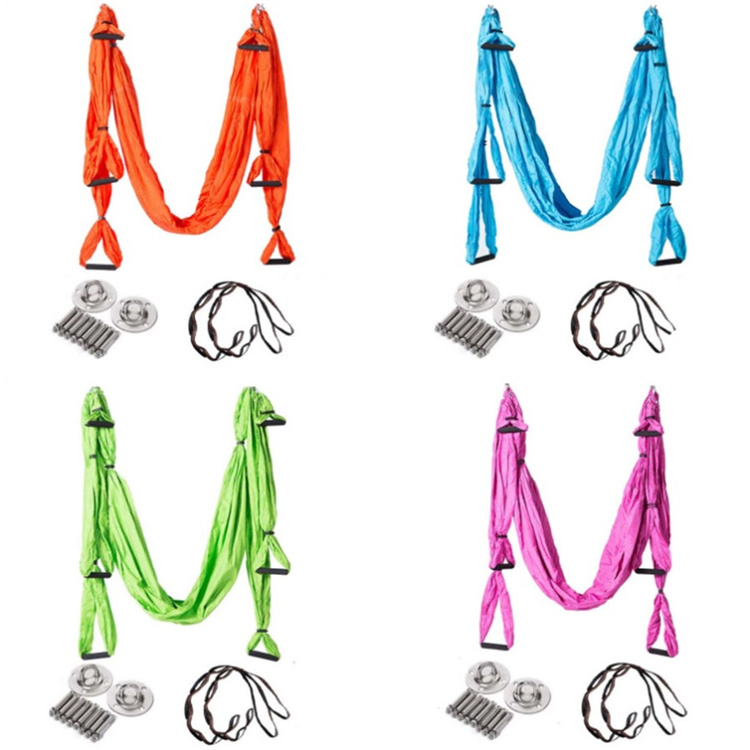 Factory Price Height Adjustable Foldable Swing Aerial Flying Stand Yoga Hammock Yoga Swing Hammock