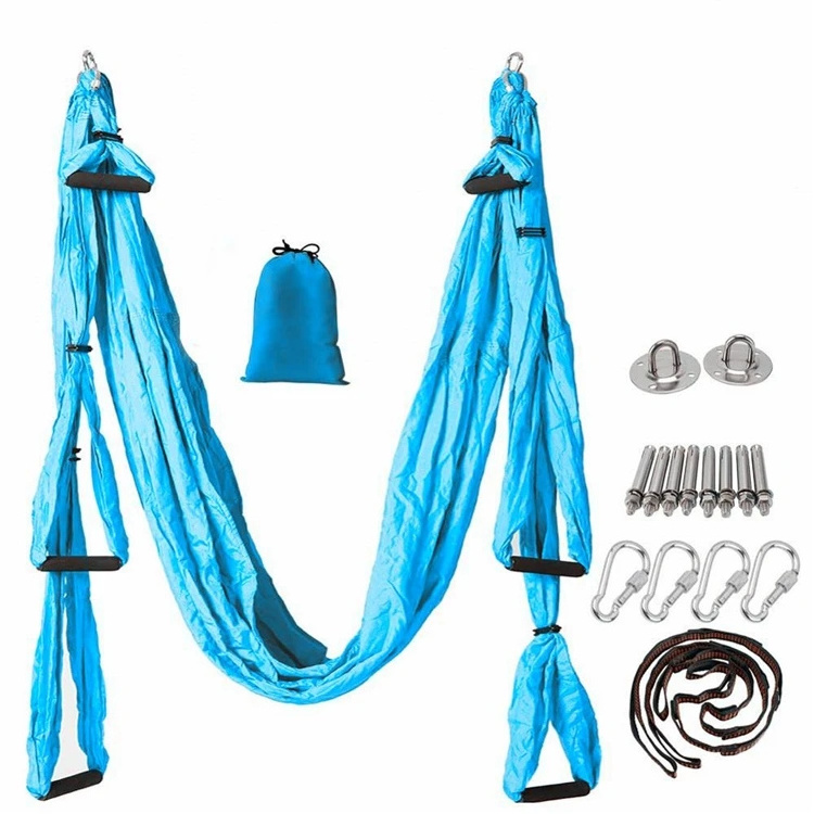 Gym Anti Slip Heavy Duty Porch Indoor Bungee Stand Aerial Yoga Swing Hammock Set yoga swings