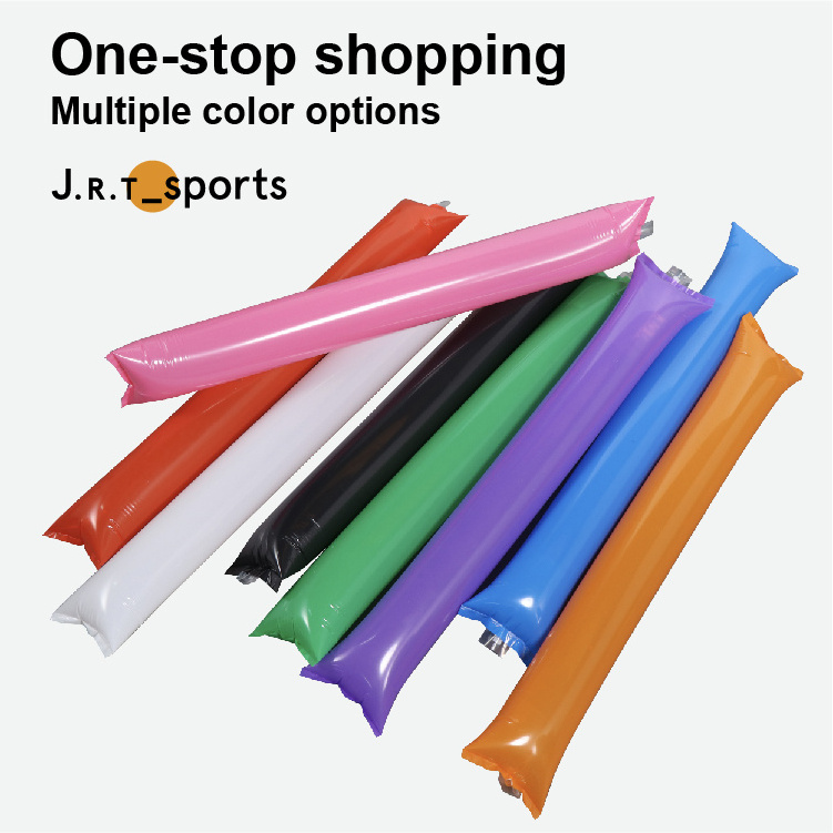 JRT Wholesale Custom Printing Logo Inflatable Thunder Sticks Cheering Sticks Noise Makers for Sports and Games