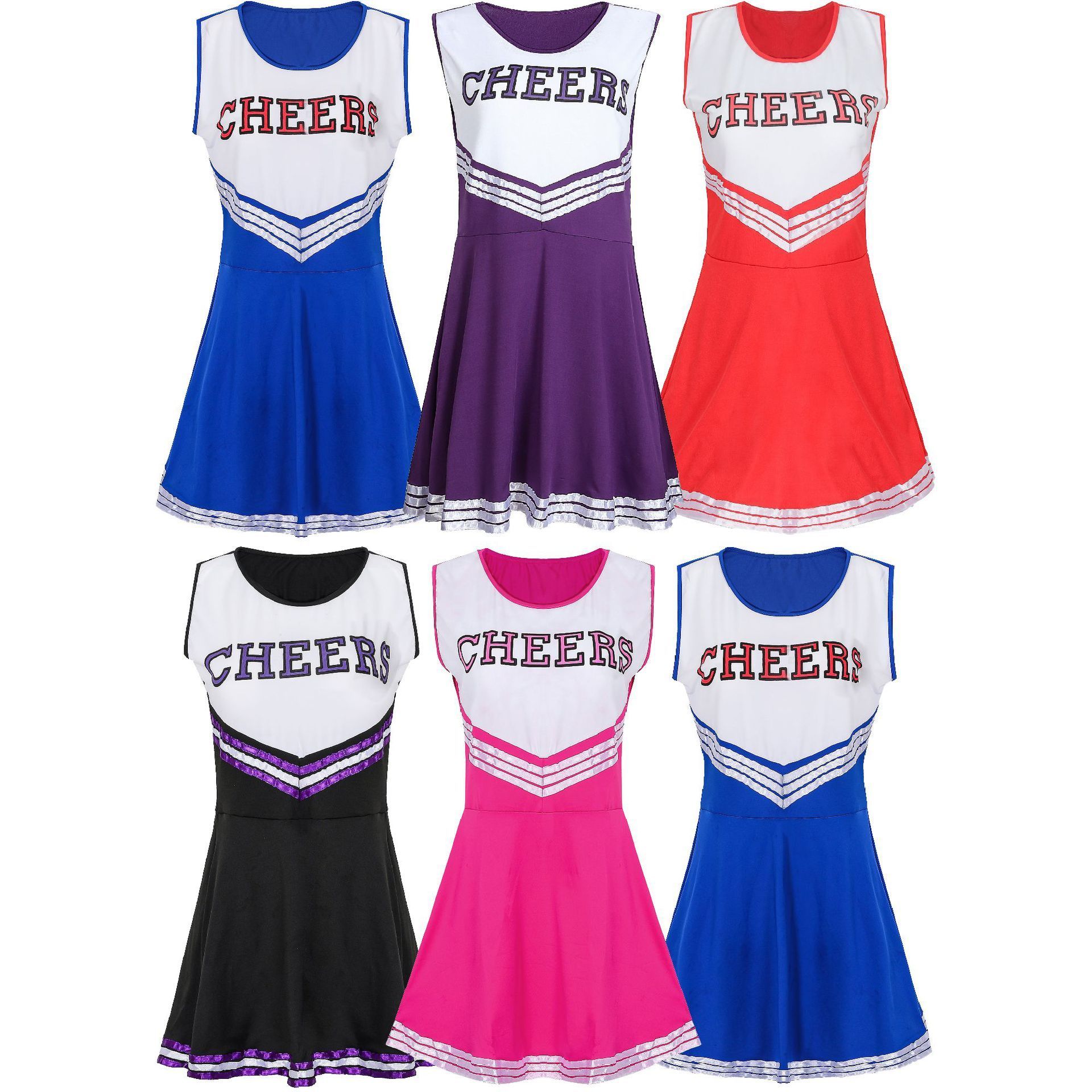 Custom design new competition uniform Sports dancer costume cheerleading skirt one-piece cheerleading uniform