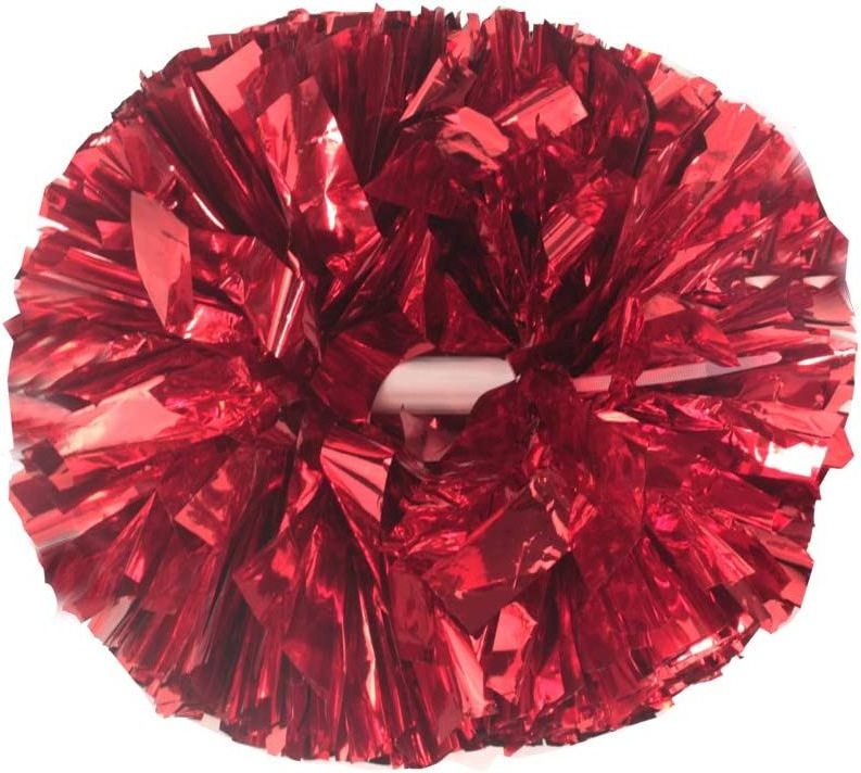 Wholesale Low Moq Metallic Fun Cheer Kit Solid Color Spirit Cheerleader Red And Blue Cheer Pom Poms