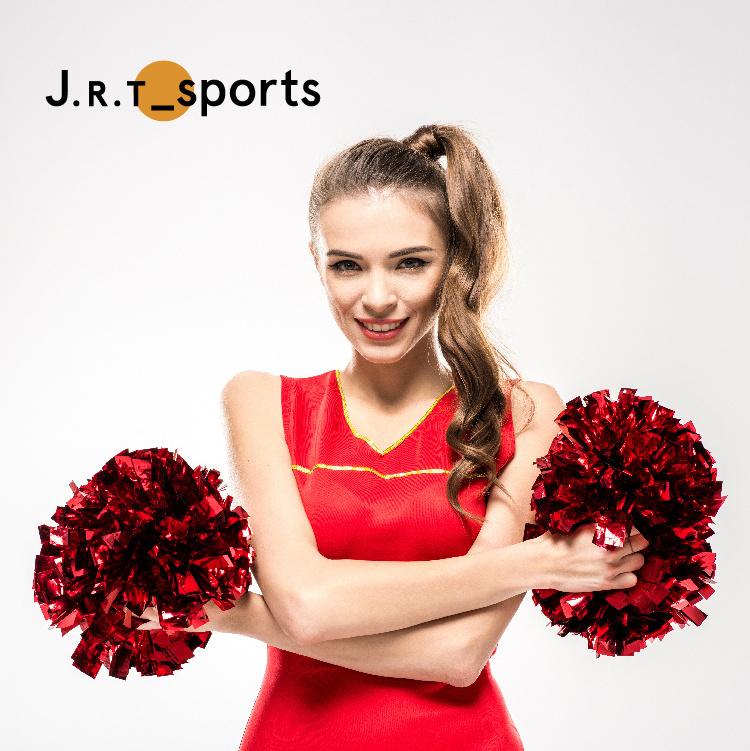 Wholesale High Quality Cheerleading Pet Pcs Color Material Plastic Pompom Cheering Pom Poms