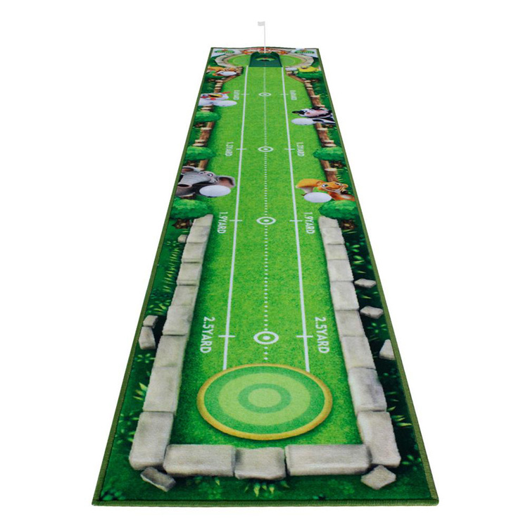 Tufted Indoor and Outdoor Swing Trainer Putting Golf Practice Mats with Custom Logo