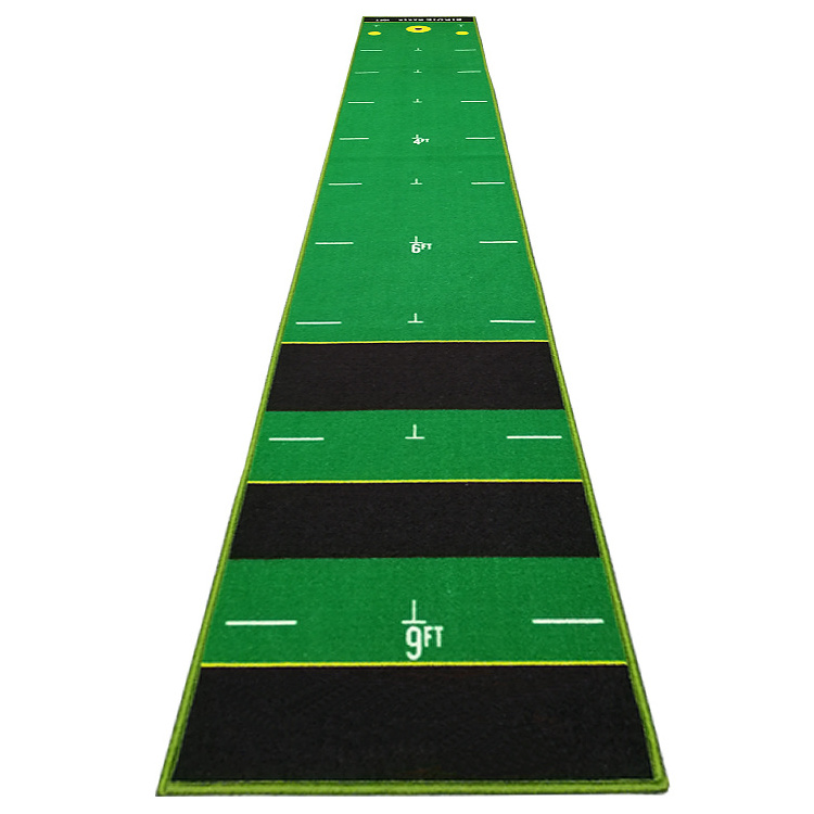 Tufted Indoor and Outdoor Swing Trainer Putting Golf Practice Mats with Custom Logo