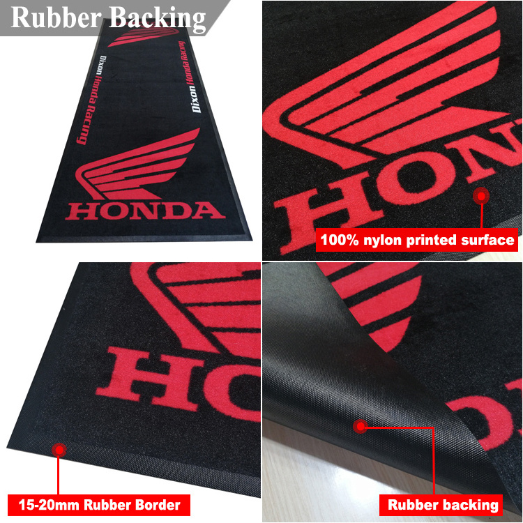 Custom garage floor mat pit motorcycle mat