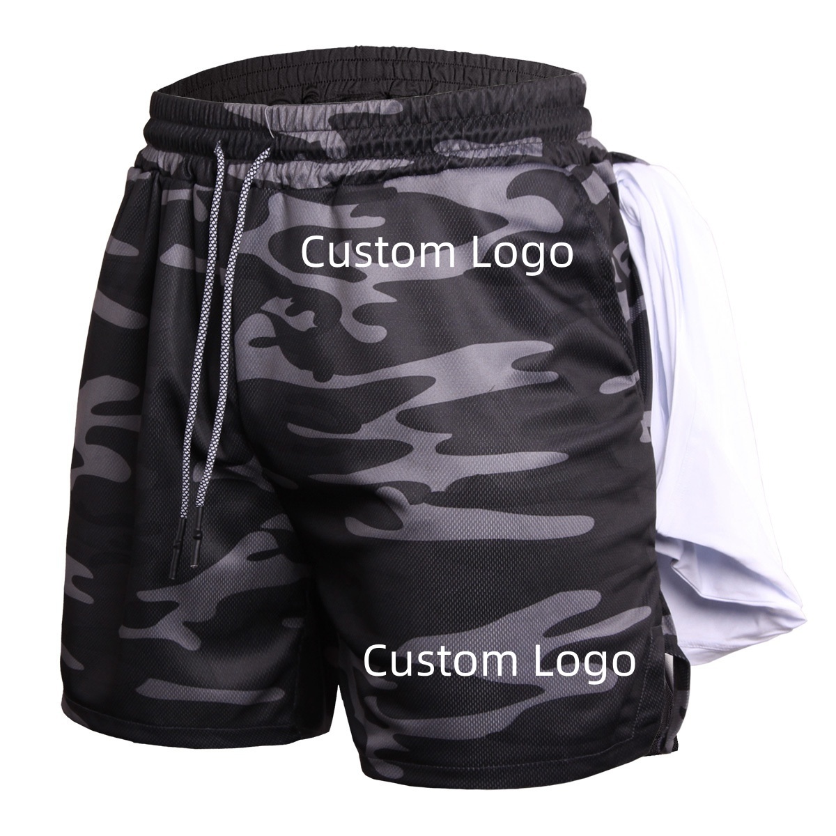 Summer new sports Custom logo shorts Camo Casual Jogging quick dry beach Shorts men's Running Training Fitness Shorts