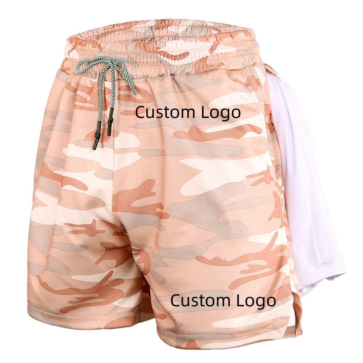 Summer new sports Custom logo shorts Camo Casual Jogging quick dry beach Shorts men's Running Training Fitness Shorts