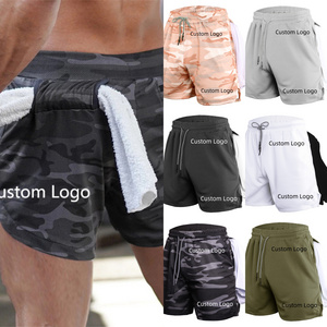 Summer new sports Custom logo shorts Camo Casual Jogging quick dry beach Shorts men's Running Training Fitness Shorts