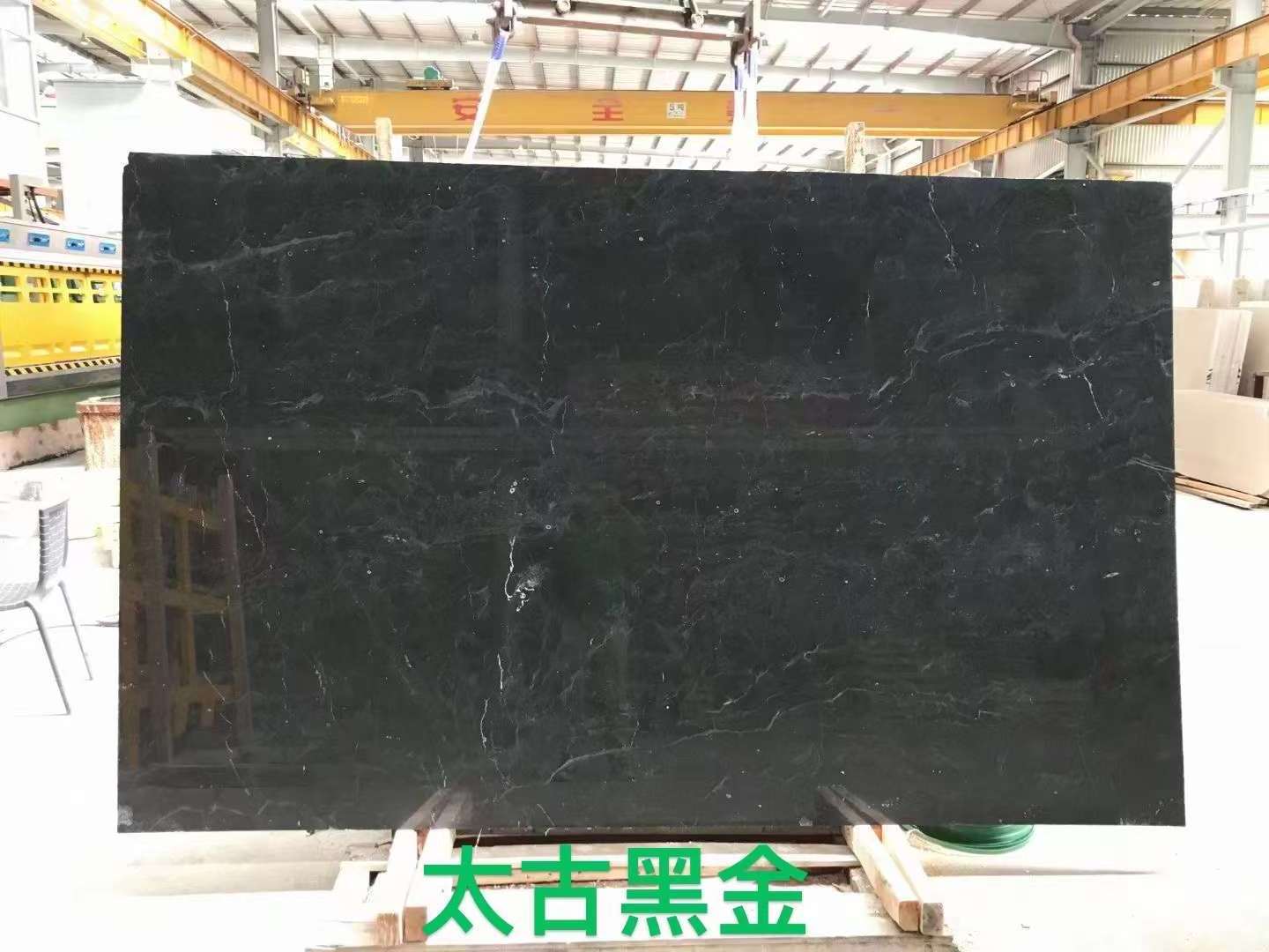 JM Stone natural black marble slab marble floor tiles for wall panel stairs