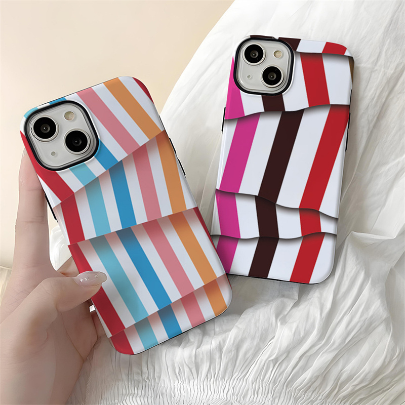 Creative plaid pattern sublimation full wrap phone case for iphone x xr xs 11 12 13 14 15 pro max