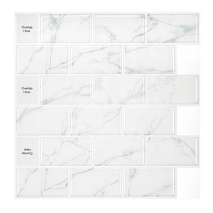 Self Adhesive Sticker for Shower Bathroom Sticker Tile Thicker Peel And Stick Backsplash Kitchen Tiles