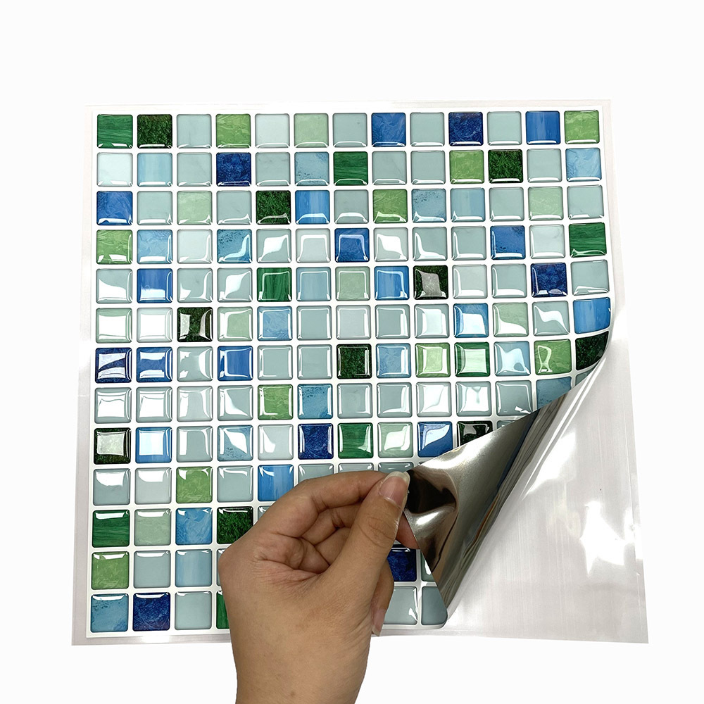 Peel and Stick Mosaic Tile Bathroom Tiles diy Design Products Decoration Removable Backplash Kitchen Marble Mosaic Tiles Sticker