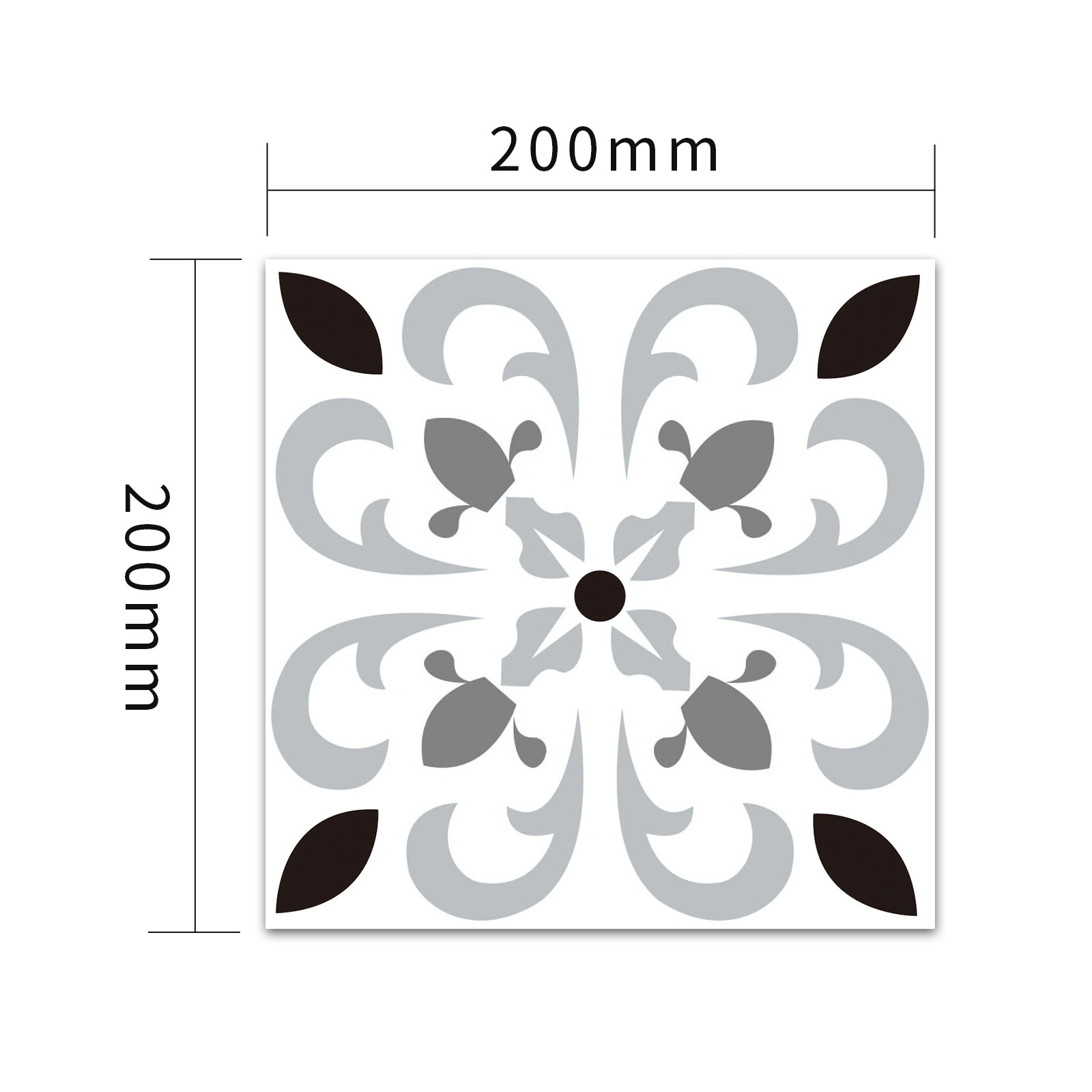 Luxury Nice 3D Peel and Stick Tiles for Floor Bathroom 20*20cm Peel and Stick Floor Tile