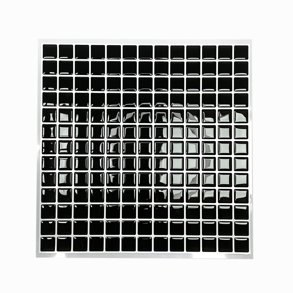 Self Adhesive Black Backsplash sticker mosaic peel and stick wall tile 300*300mm for Bathroom and Kitchen Wall Decoration