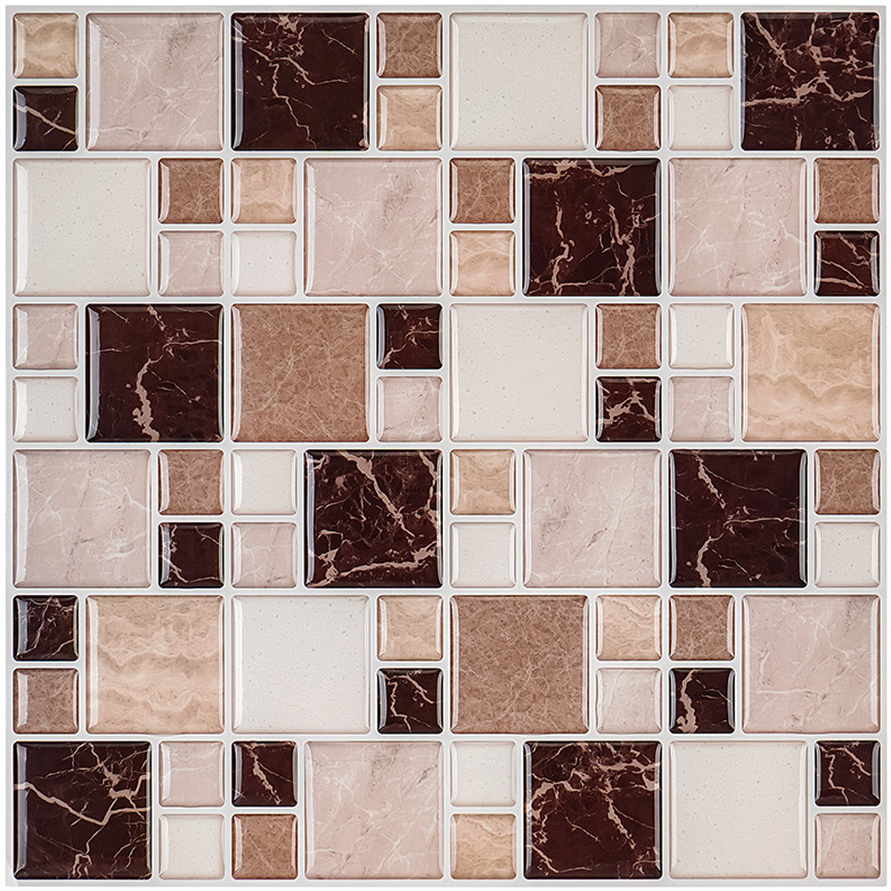 Peel and Stick Vinyl Tile Kitchen Backsplash for Kitchen for Washroom for Bathroom