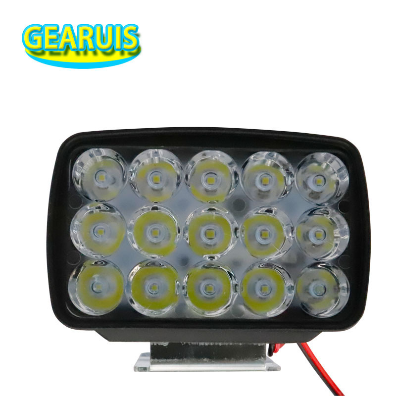 DC 12V-85V 12W Super bright 3030 SMD 1A Spot Beam DRL15 LED Work light headlight for motorcycle Electric vehicle White