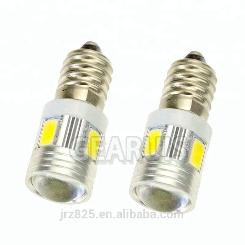 E10 Screw Bulb Light LED 6 SMD 5630 Scattered light 1449 428 Base Lamp Pure White Cold white Red Blue E10 Led Bulb