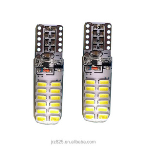 T10 Silicone Strobe Flash blink 24 smd 3014 LED 194 168 W5W 24SMD Car Auto License Plate Wedge Light Bulb Lamp White 12V