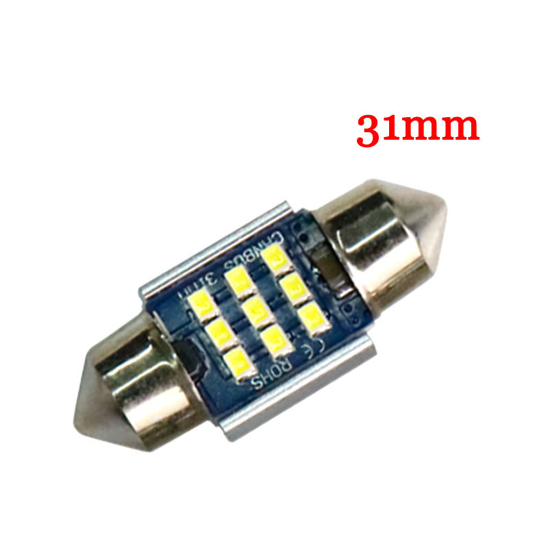 Car Interior Light 31mm 36mm 39mm 41mm 9 12 15 18 smd 2016 LED Bulbs C5W 0.15A Festoon Vanity Mirror Dome Reading Light