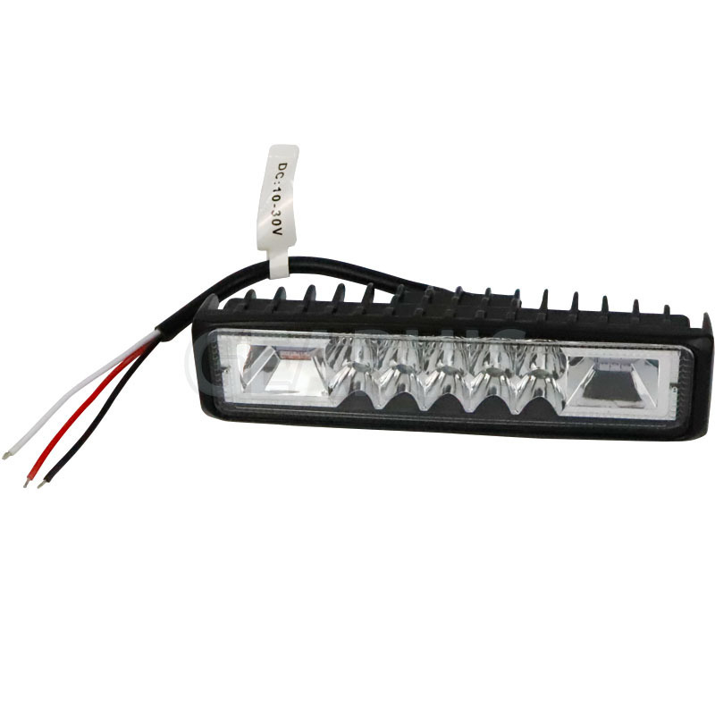 Red and blue spot 8 modes Strobe flash car LED Work Light Bar with 16 SMD 3030 Chips Light for Tractor Trailer