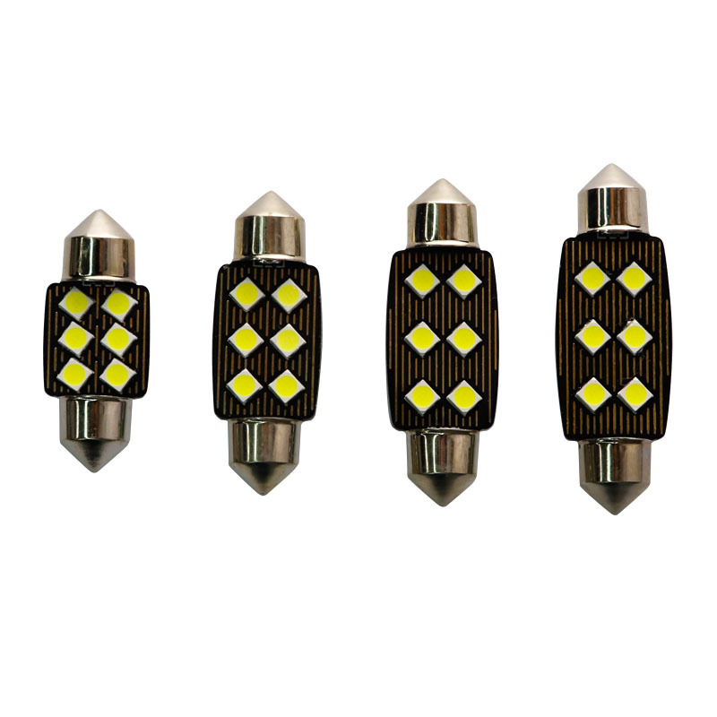 Festoon 31mm 36mm 39mm 41mm LED Bulb C5W Canbus Error Free Non polar 3030 6 SMD 0.15A Auto Interior Doom Lamp Car Styling