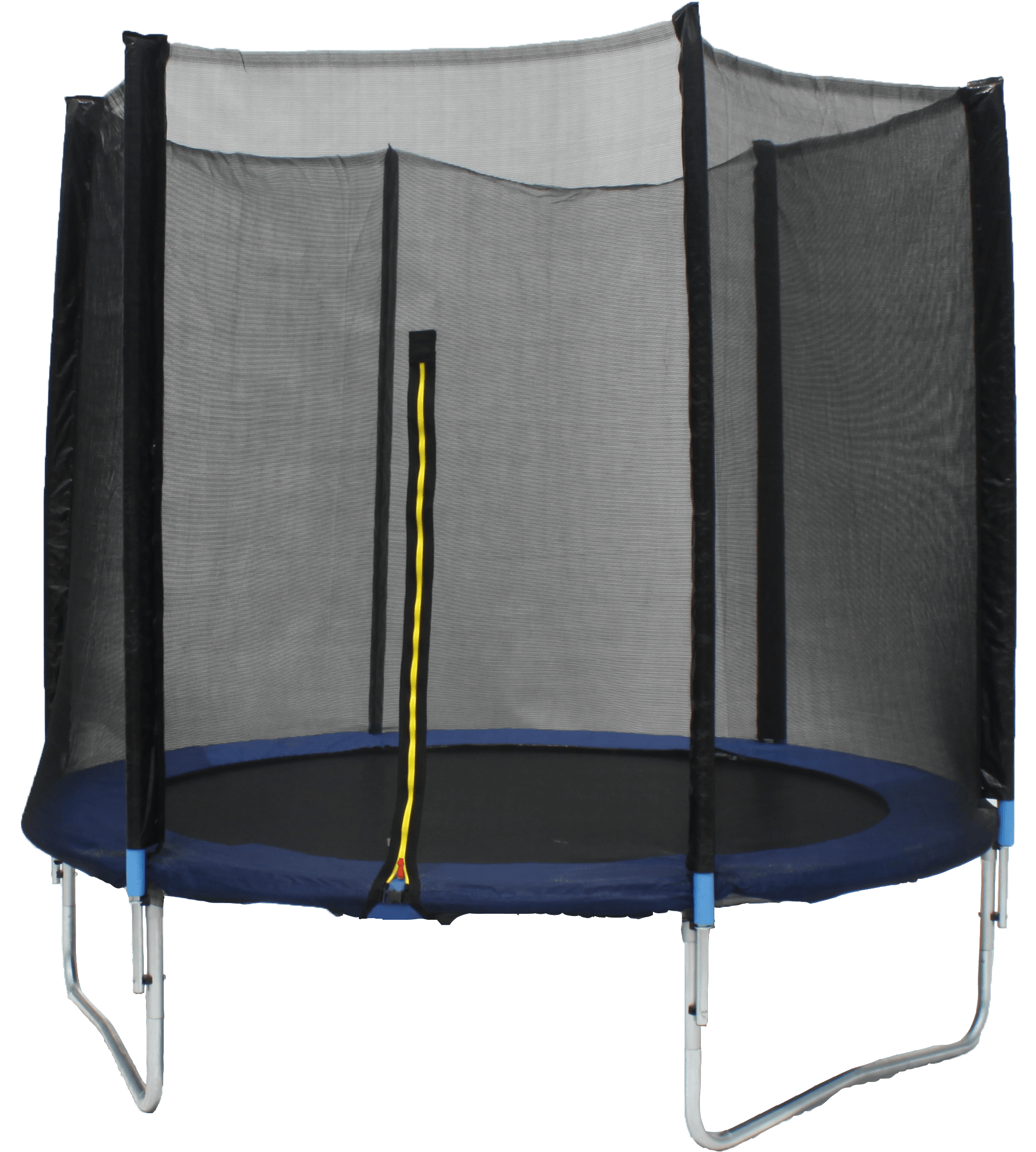 Trampolines Deluxe Round Sports Arena Trampoline with Enclosure, Black