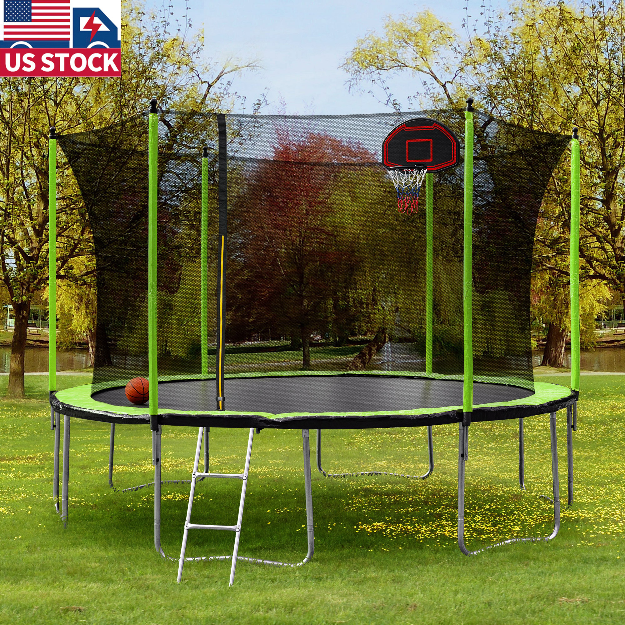 US delivery outdoor cheap trampoline 366cm for kids gift happy jumping