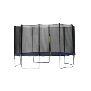 Outdoor Trampoline Diameter 305cm, 366cm, 430cm or 490cm with Reinforced Mesh, Ladder and Wind Protection, 430 cm