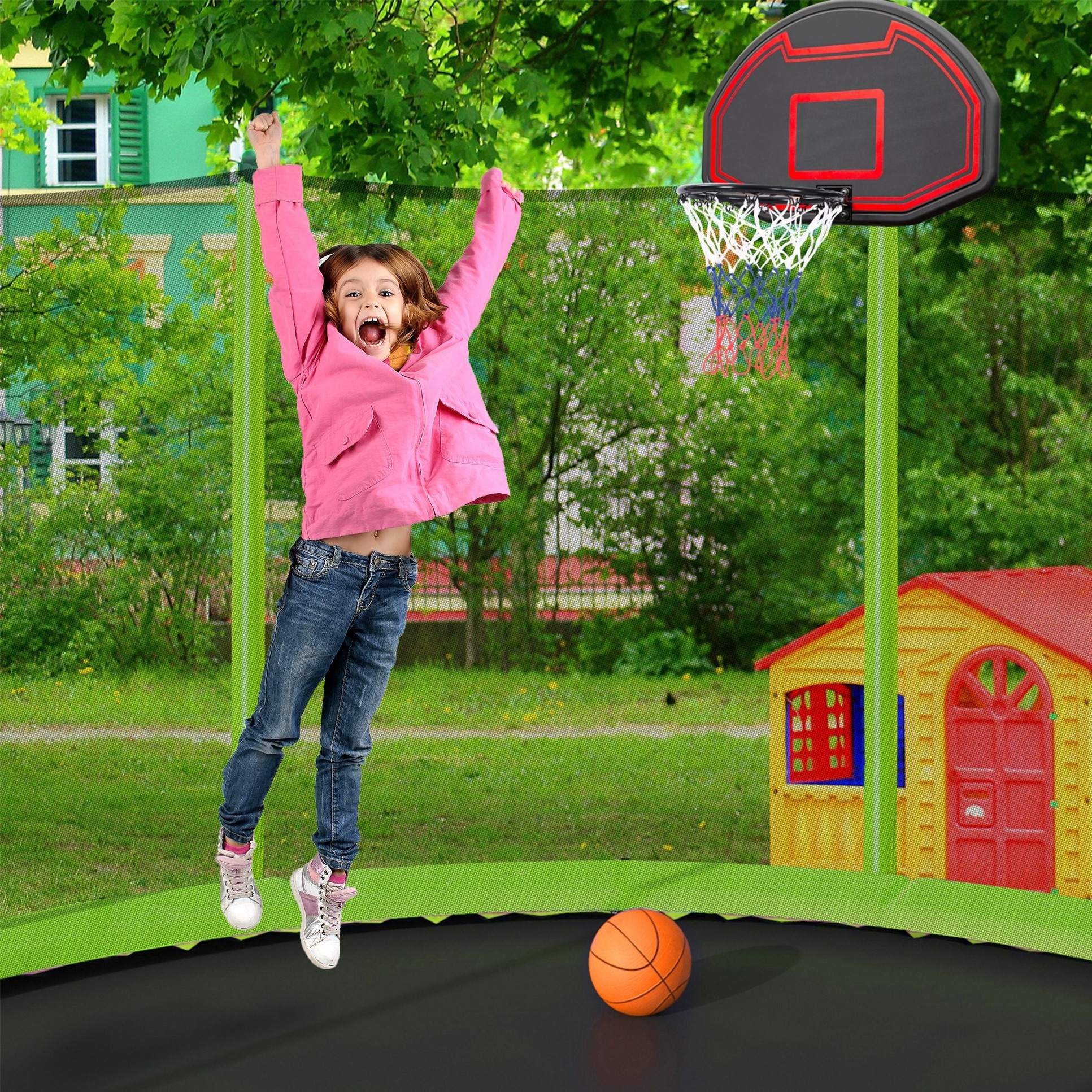 US delivery outdoor cheap trampoline 366cm for kids gift happy jumping